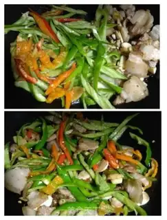 Make Garlic sprouts step 4