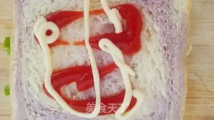 Make Egg ham sandwich step 9