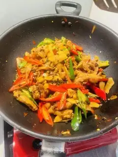 Make Ginger chili chicken step 9