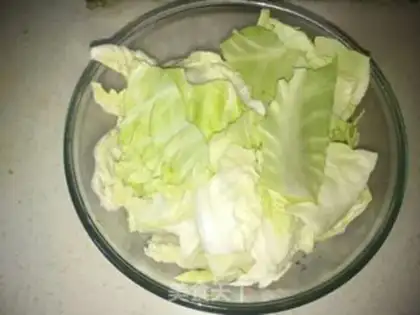 Make Cold cabbage step 1