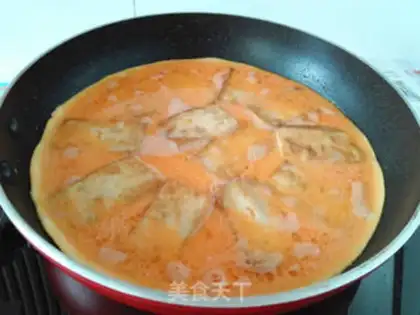 Make Meat tofu fried eggs step 3