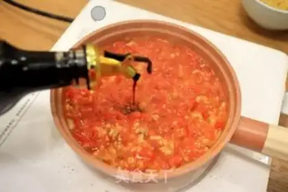 Make Tomato sauce, butterflies step 5
