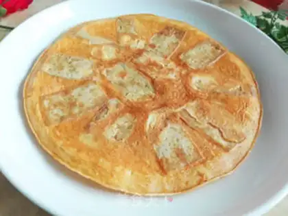 Make Meat tofu fried eggs step 5