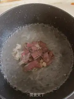 Make Duck blood fan soup step 1