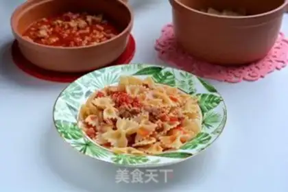 Make Tomato sauce, butterflies step 10