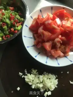 Make Tomato chili step 1