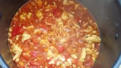 Make Tomato egg noodles step 8