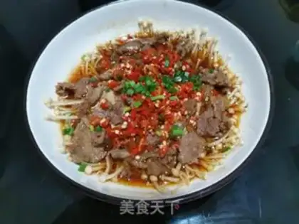 Make Golden fungus steam beef step 6