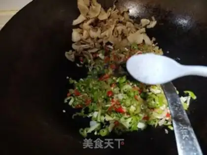 Make Green pepper slag step 3