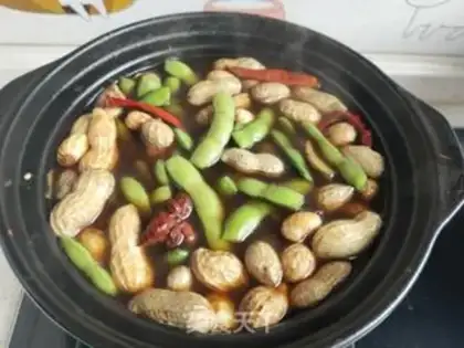 Make Pyramid peanut beans step 8