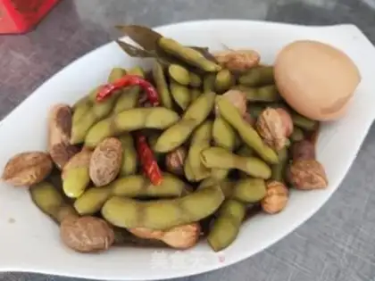 Make Pyramid peanut beans step 10