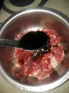 Make Red onion beef step 2