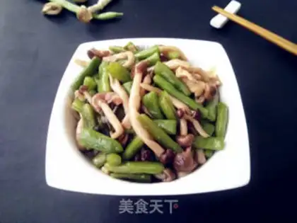 Make Soybeans burning sea mushrooms step 7