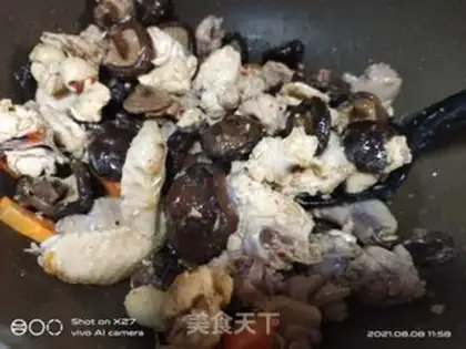 Make Rotten mushrooms and chicken step 5