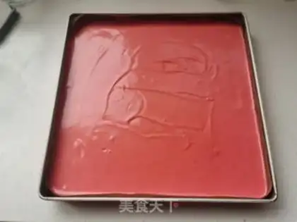 Make Red velvet olio cream roll step 5