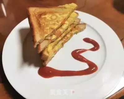 Make Toast and egg burn step 8