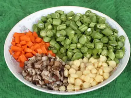 Make Soybean fried rice step 0