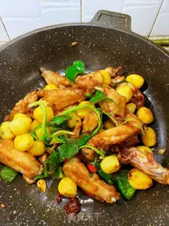 Make Chicken wings, potatoes step 6