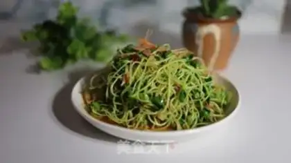 Make Ham and black bean sprouts step 7