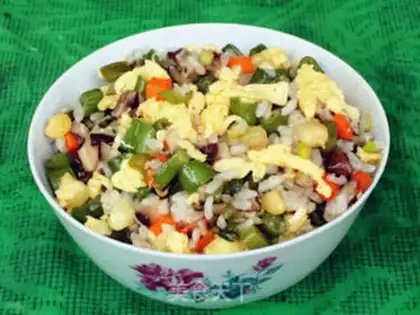 Make Soybean fried rice step 9