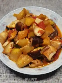 Make Tomato mushroom fried eggplant step 4