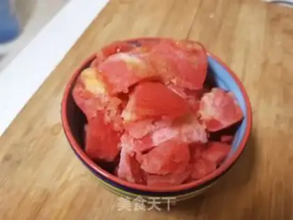 Make Tomato egg cake step 3