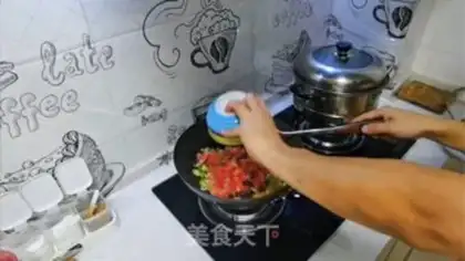 Make Tomato egg cake step 10