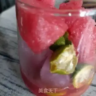 Make Watermelon oranges make tea cold step 7