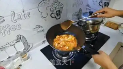 Make Tomato egg cake step 16