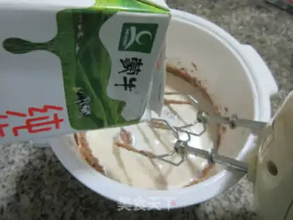 Make Red bean cream ice cream step 4