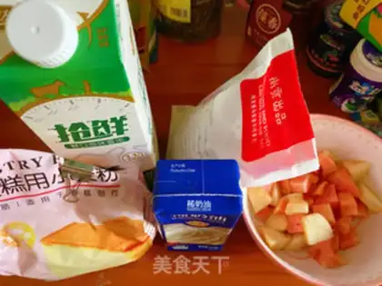 Make Peaches cakes step 0