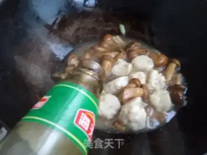 Make Rolling mushrooms, cabbage, balls step 8