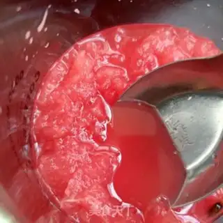 Make Hand over watermelon juice step 7