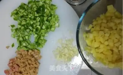 Make Pepper ham and potatoes step 0