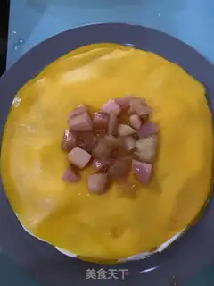 Make Peaches cakes step 7