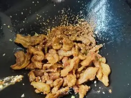Make Garlic fried meat step 8