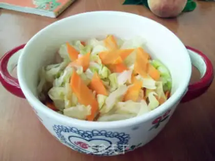 Make A cabbage with carrots step 9