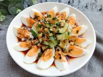 Make Cucumber eggs step 10