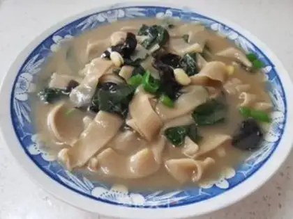 Make Sesame leaves and soup noodles step 12