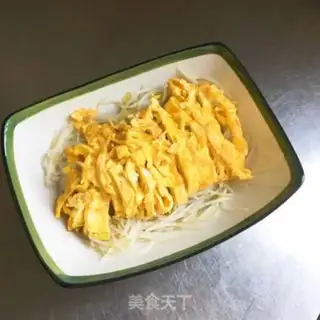 Make Egg-skin bean bud step 5