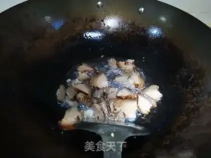 Make Garlic meat step 1