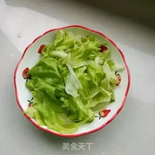 Make Sesame sauce, lettuce step 2