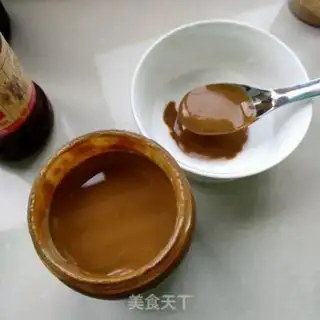 Make Sesame sauce, lettuce step 3