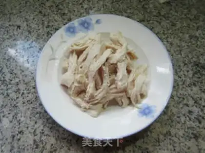 Make Blackwood cucumbers with chicken chest step 4
