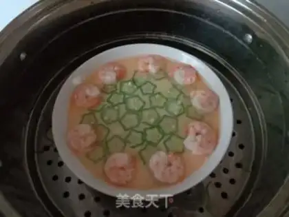 Make Shrimp Zoo steamed eggs step 8
