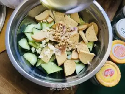 Make A cucumber chicken step 7