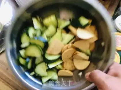 Make A cucumber chicken step 8