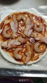 Make Family chicken pizza step 6