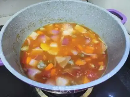 Make Family borscht step 6
