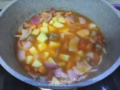 Make Family borscht step 8